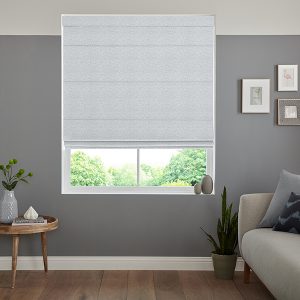 Bast Silver Roman Blind