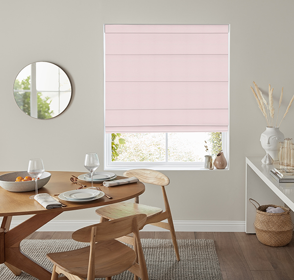 Aurora Rose Roman Blind