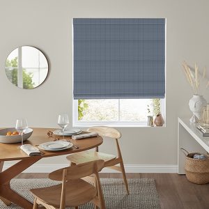 Aker Indigo Roman Blind