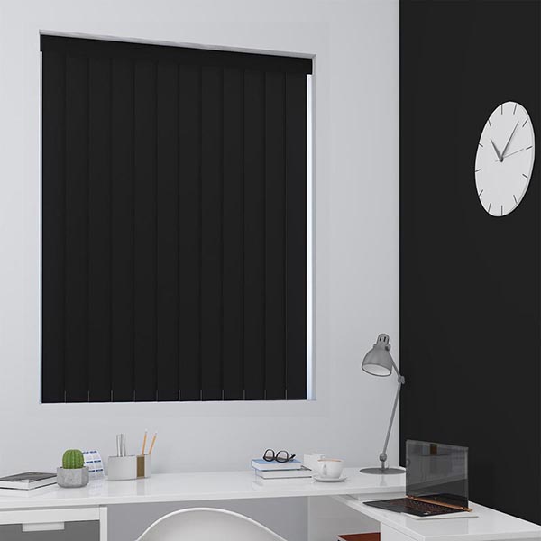 Malmo Black Vertical Blind