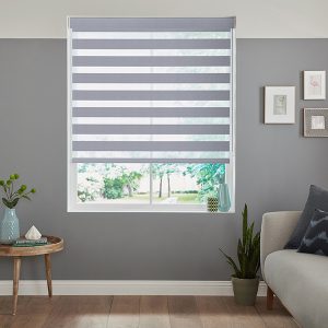 Galia Smokey Blue Zebra Blinds