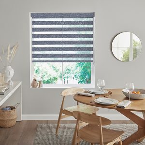 Marey Navy Zebra Blinds