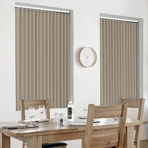 Clemenz Hessian Vertical Blind