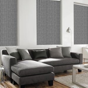 Luft Texture  Charcoal Vertical Blind