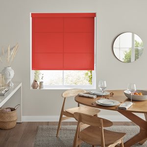 Dorian Red Roller Blind