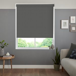 Rida Charcoal Blackout Roller Blinds