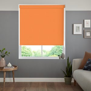 Rida Tangerine Blackout Roller Blinds
